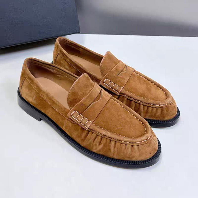Women Shoes With Heels - New Women Loafers Round Toe Top