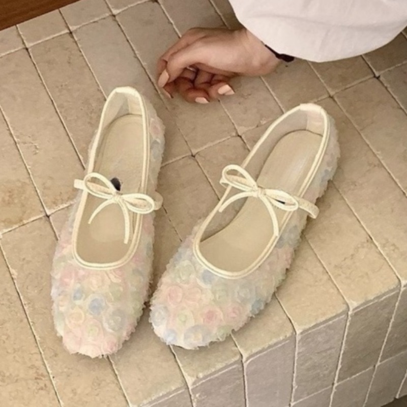 Women Shoes With Heels - Gentle New Chinese Rose Mesh Mary