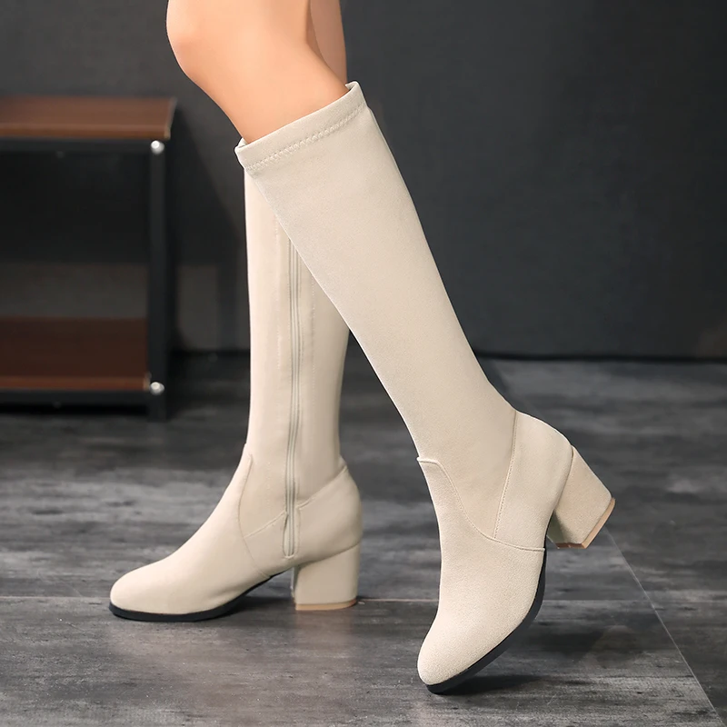Winter Women Knee High Boots A - Zip Up Boots Short review and price