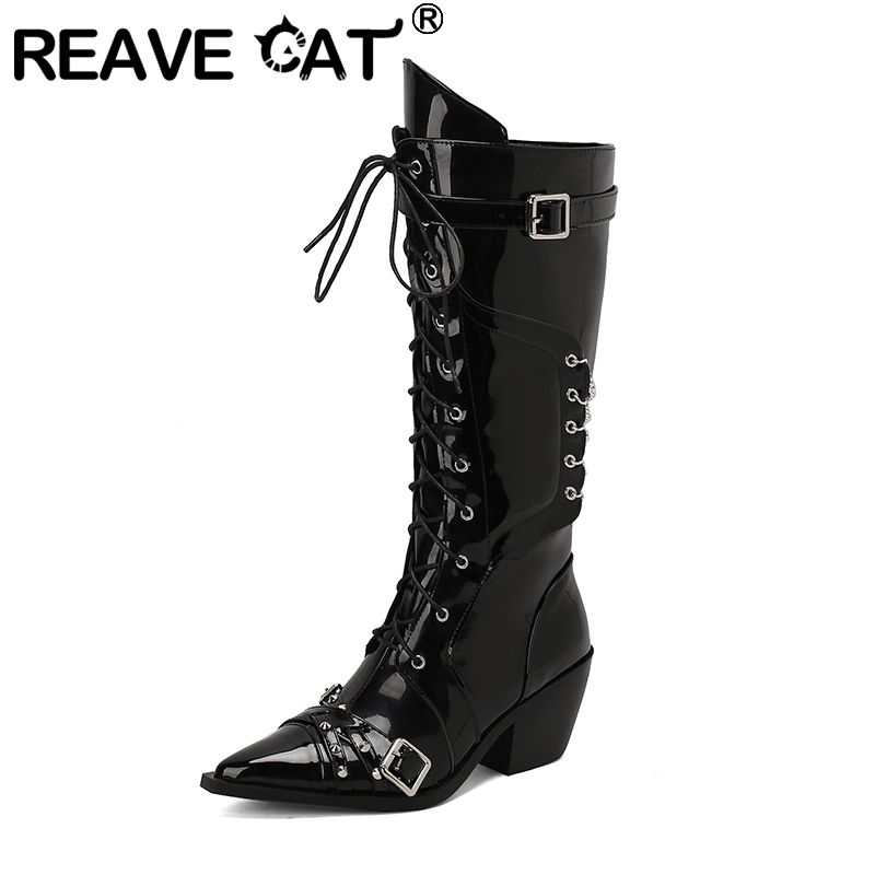 REAVE CAT Boots Women Pointed  - Zip Up Boots Short review and price
