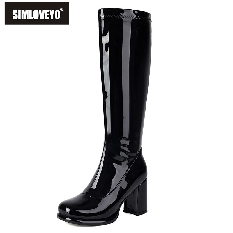 SIMLOVEYO Sexy Female Knee Boo - Zip Up Boots Short review and price