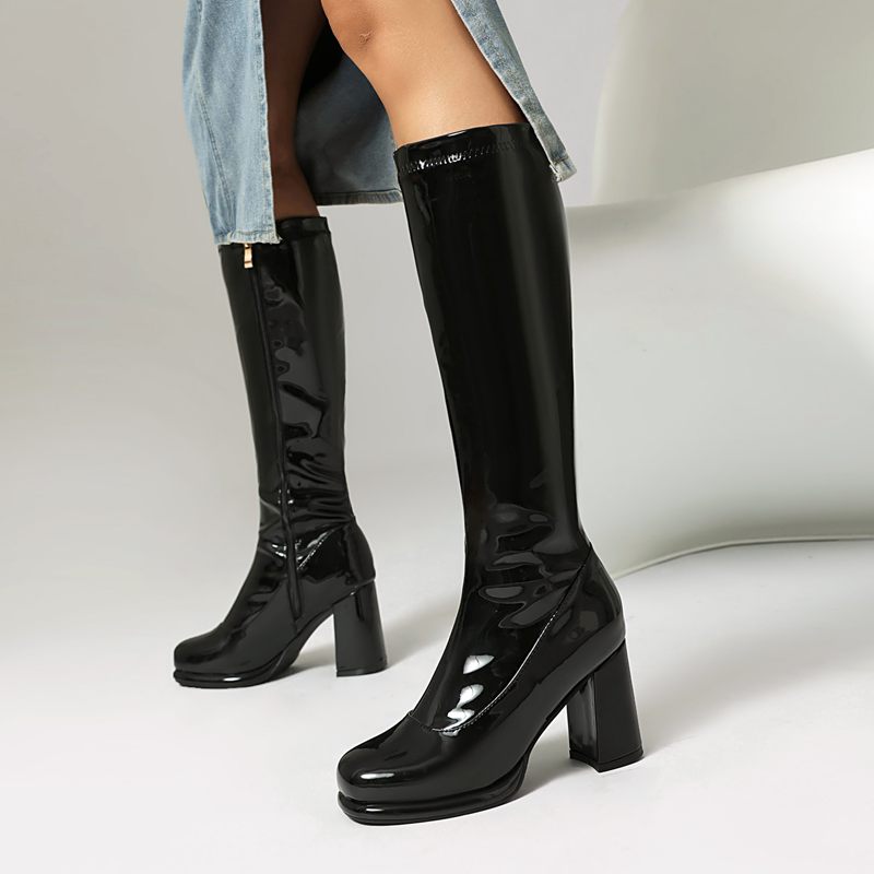 SIMLOVEYO Sexy Female Knee Boo - Zip Up Boots Short review and price