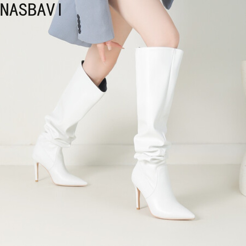 NASBAVI Black Pointed Toe Luxu - Zip Up Boots Short review and price