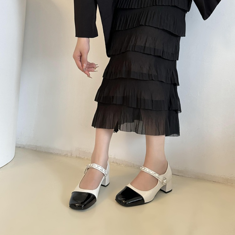 2026 Pearl Clasp Thick-Topped  - Women Shoes Formal review and price