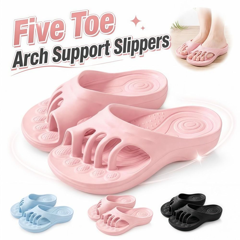 EVA Five Toe Slide Sandals Non - Women'S Shoes With Arch Support review and price
