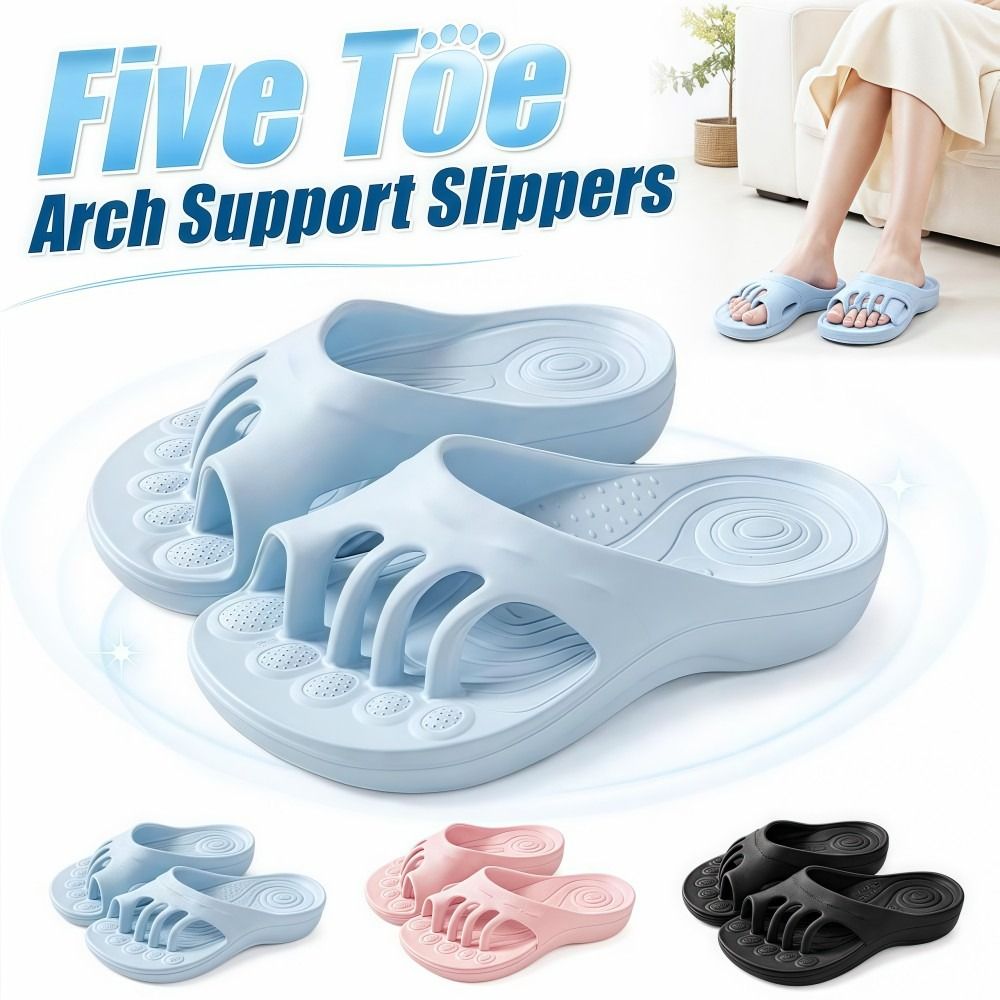 EVA Five Toe Slide Sandals Non - Women'S Shoes With Arch Support review and price