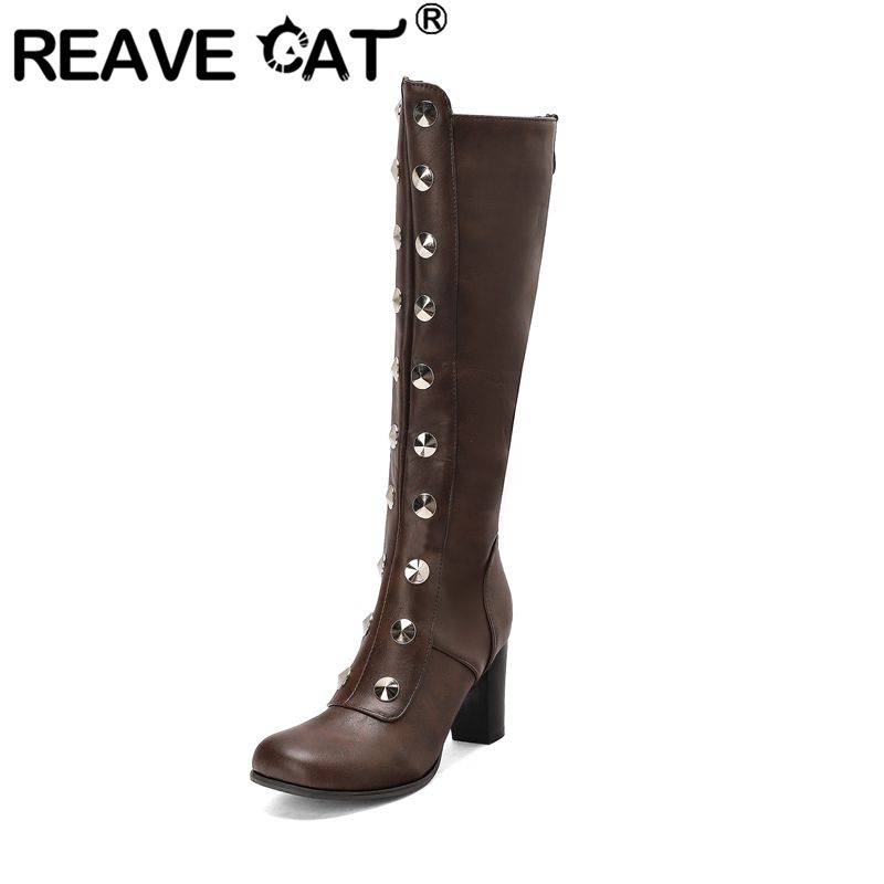 REAVE CAT Female Knee High Boo - Zip Up Boots Short review and price